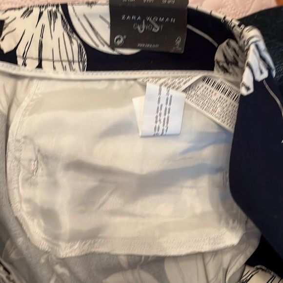 NWT Zara Tropical Chino Fit Ankle Pants - Picture 8 of 10